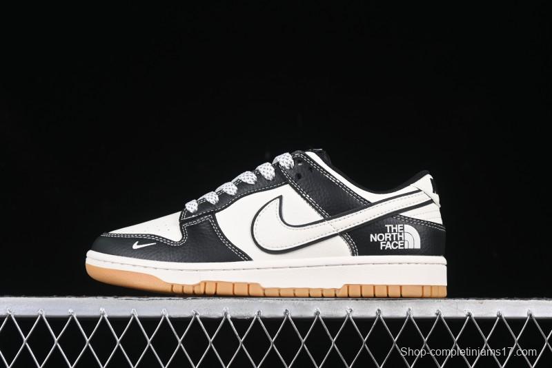 Nike SB Dunk Low The North Face Collaboration Beige Black Gum Anniversary Custom Low-Top Casual Skate Shoes - XX3168-119