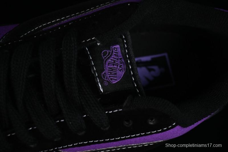 Vans Classics Knu Skool Black Purple Slip-On Shoes - VN0009QCSWE