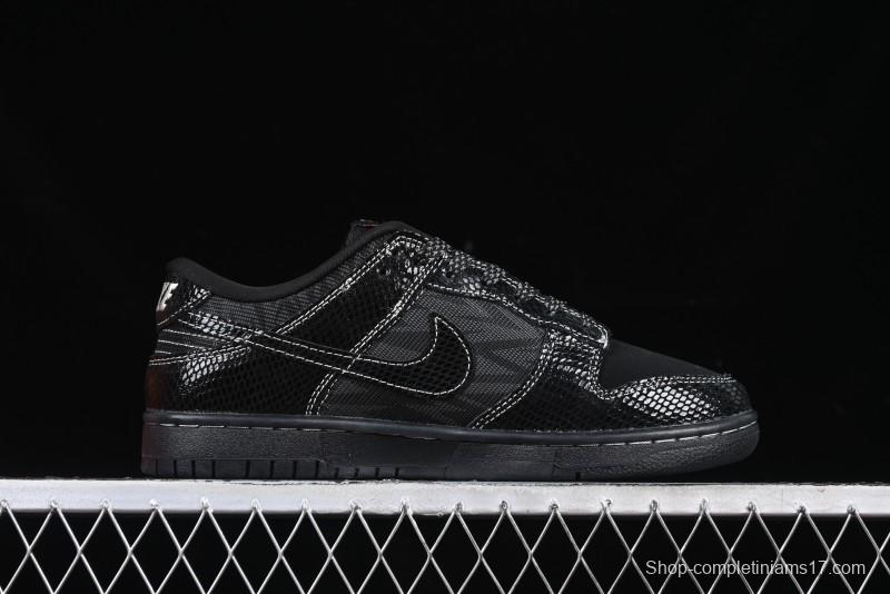 Nike SB Dunk Low Year of the Snake Limited Edition - Black Snake Anniversary High-End Custom Low-Top Casual Sneakers - CH8311-233