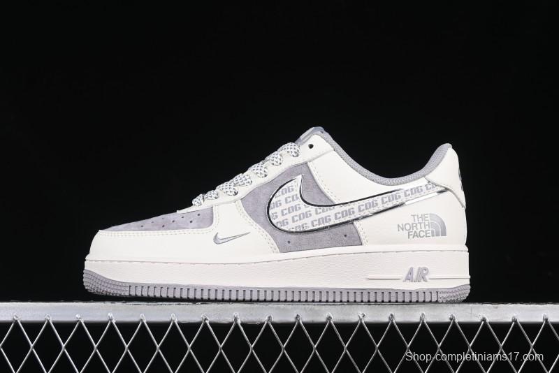 Nike Air Force 1 '07 Low The North Face x CDG Light Bone Swoosh Casual Sneakers - BB7518-014