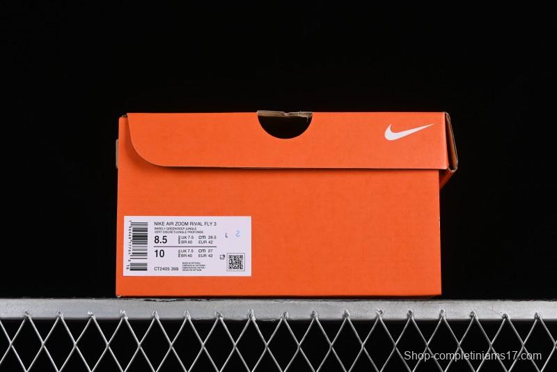 Nike Zoom Rival Fly 3 Lightweight Fabric Comfortable Cushion Anti-Slip Low-Top Casual Running Shoes - CT2405-399