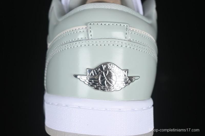 Nike Air Jordan 1 Low AJ1 Amber Green Low-Top Casual Sneakers - HF4078-100