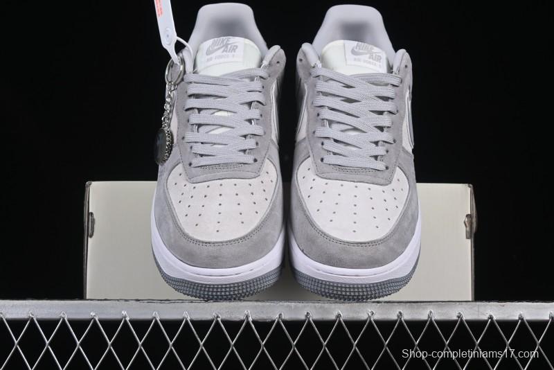 Nike Air Force 1 '07 Low Chrome Hearts Collaboration Silver Grey Low-Top Casual Sneakers - FZ0188-032