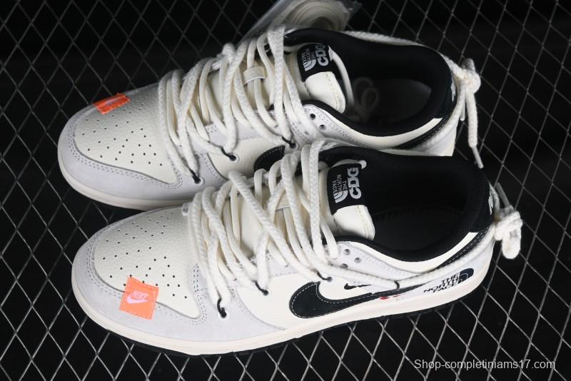 Nike SB Dunk Low The North Face Collaboration Strap Patch Black Hook Anniversary High-End Custom Low-Top Casual Skate Shoes - YC5066-257