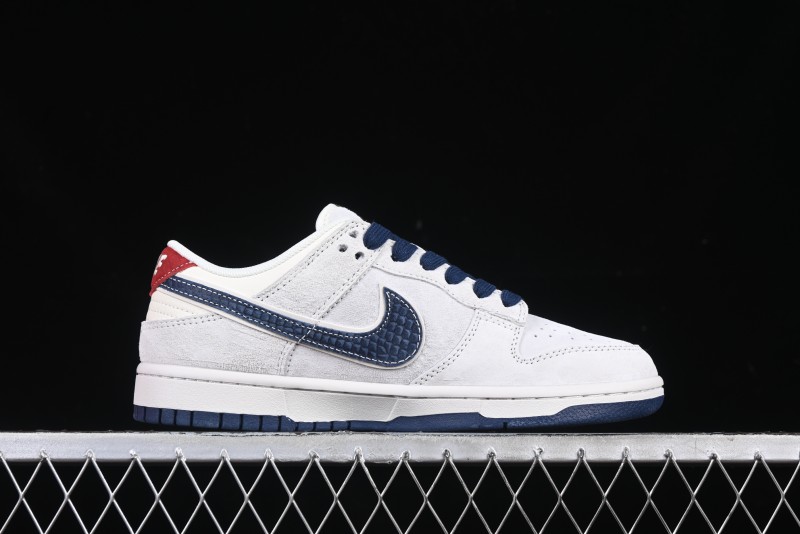Nike SB Dunk Low Year of the Snake Limited Edition Blue Snake Swoosh Anniversary Custom Low-Top Casual Sneakers - XX3168-112