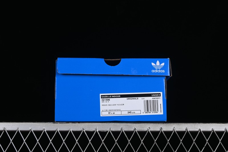 Adidas Originals Gazelle Indoor Retro Casual Slip-Resistant Wear-Resistant Low-Top Sneakers - IG1596