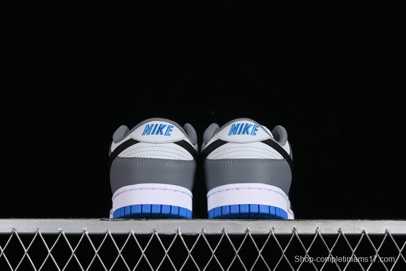 Nike Dunk Low SB Skateboarding Shoes in White Blue Grey - FB9109-001