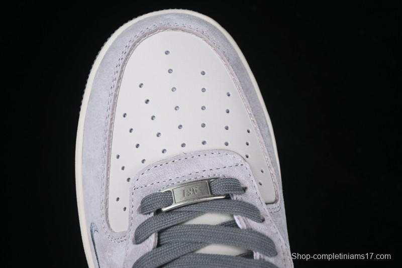 Nike Air Force 1 '07 Low The North Face Collaboration Grey Pigskin Grey Sole Low-Top Casual Sneakers - XZ6188-915