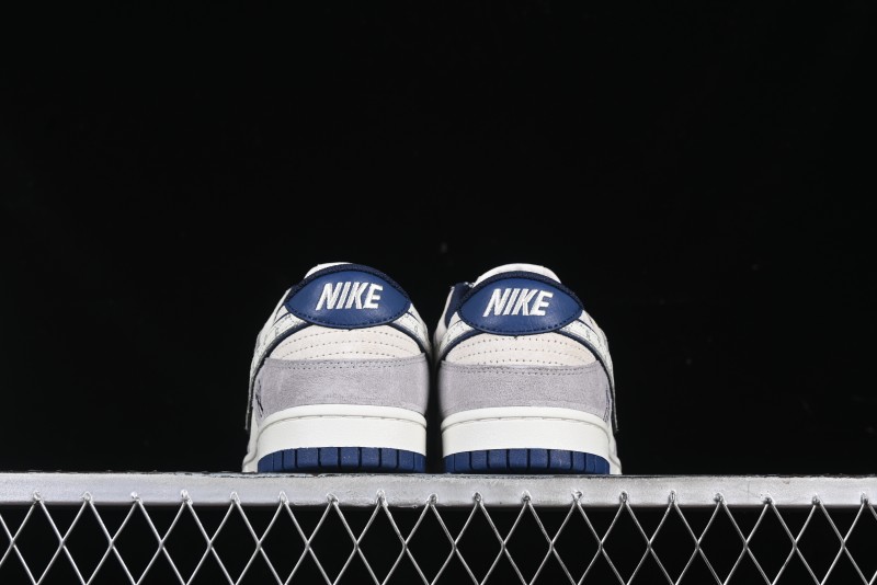 Nike SB Dunk Low MLB Collaboration Embroidered Blue Logo Anniversary Custom Low-Top Casual Skate Shoes - DJ2024-092