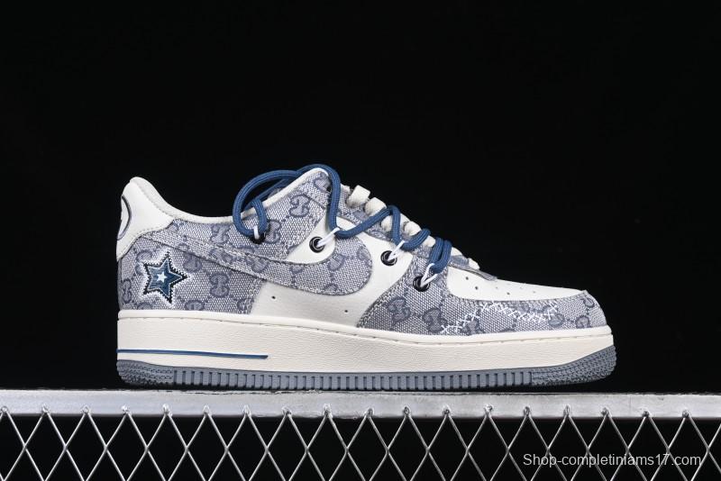 Nike Air Force 1 '07 Low Blue Star Casual Sneakers - BD0077-222