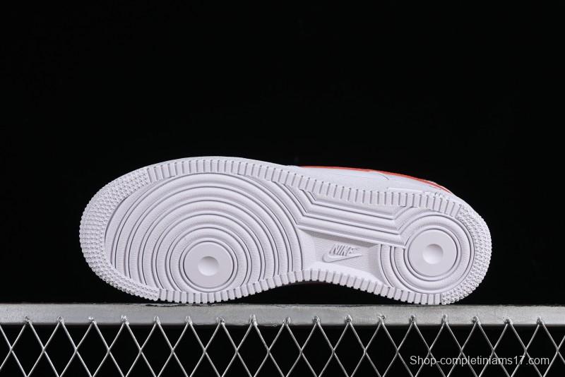 Nike Supreme x Air Force 1 '07 Low White Red Collaboration Casual Sneakers - CU9225-101