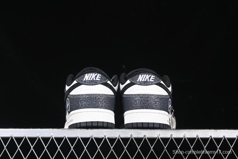 Nike SB Dunk Low Lightning Collaboration Black Swoosh Anniversary Custom Low-Top Skate Shoes - SF1029-401