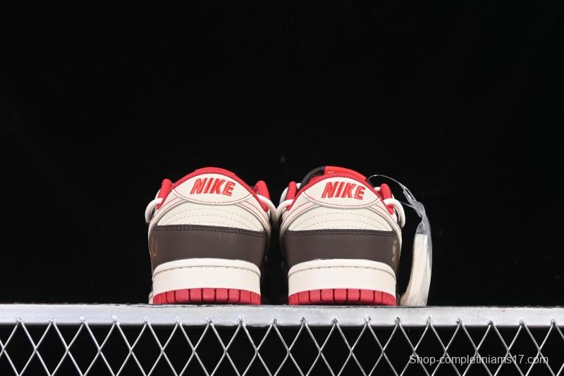 Nike SB Dunk Low Year of the Snake Anniversary Custom Low-Top Casual Skate Shoes - YX5066-268