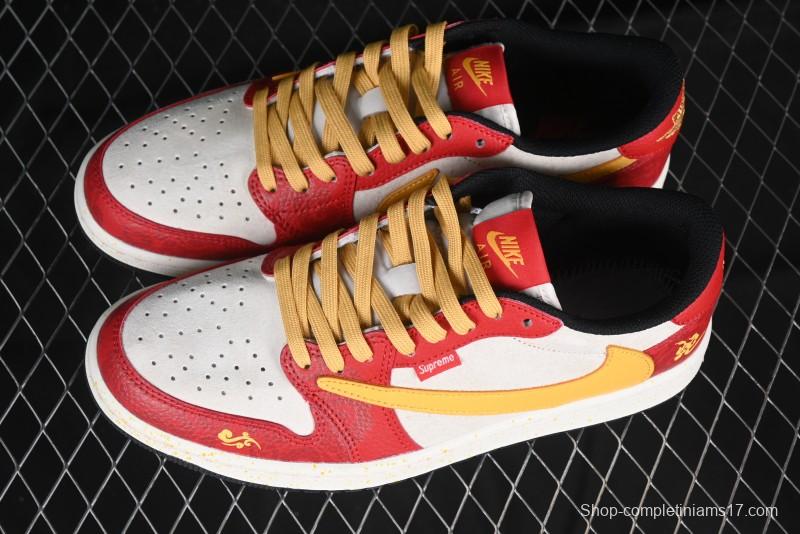 Nike Travis Scott x Fragment Design x Air Jordan 1 Low OG SP AJ1 Sneakers - DM7866-093