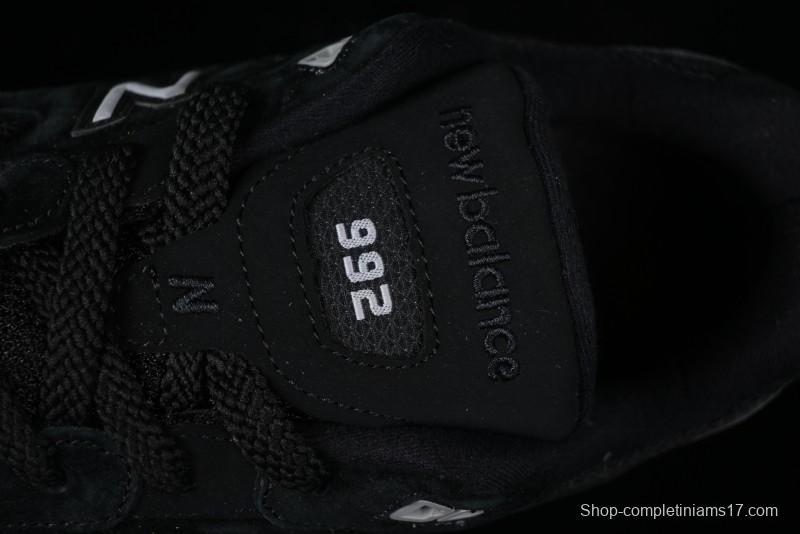 New Balance Made In USA 992 Classic Retro Running Shoes with Superior Cushioning - M992BL