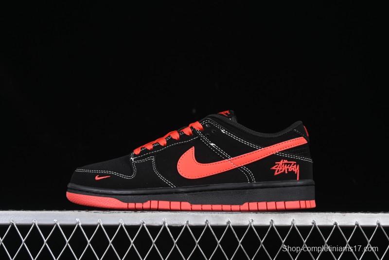 Nike SB Dunk Low Stussy Anniversary Custom Low-Top Casual Skate Shoes - KK1333-028