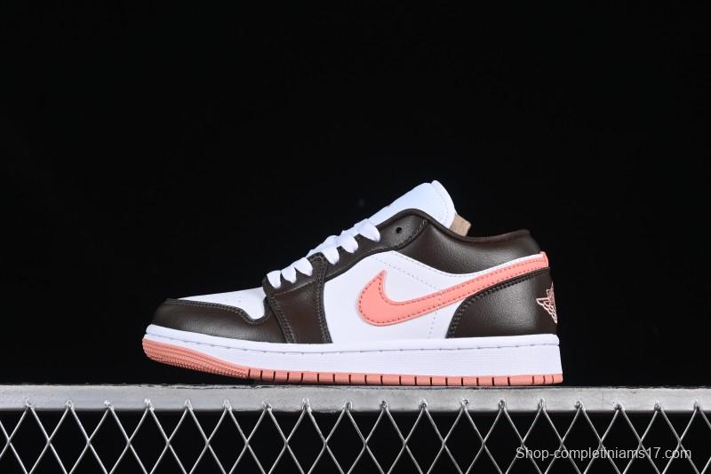 Nike Air Jordan 1 Low AJ1 Mocha Pink Casual Lifestyle Sneakers - DC0774-182