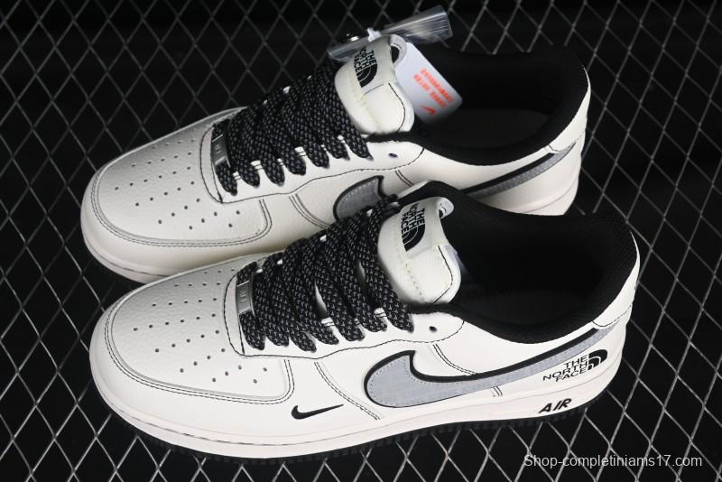 Nike Air Force 1 '07 Low The North Face x Comme des Garçons Black White Line Casual Sneakers - HH7518-050