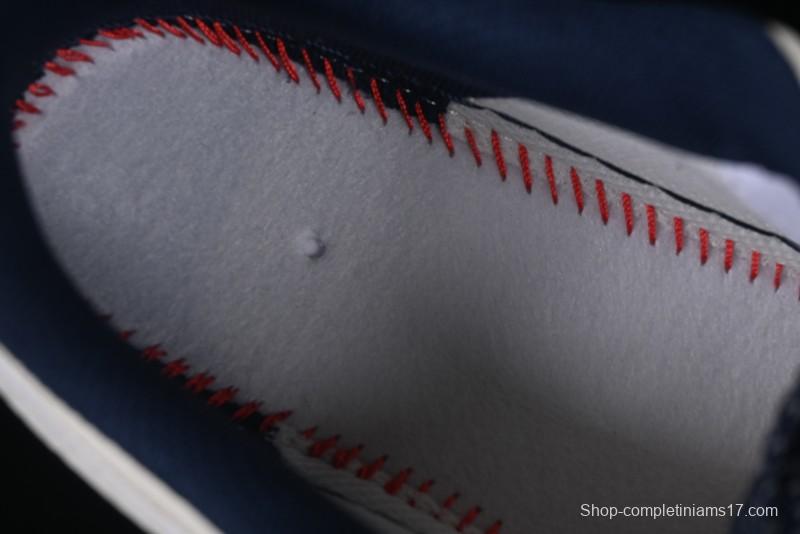 Nike Air Force 1 '07 Low Bape Collaboration Off-White Navy Blue Casual Sneakers - HH7518-066