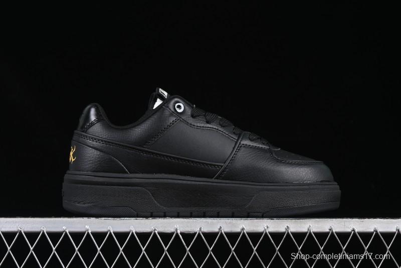 NY Yankees Black & Yellow Sneakers - Bold Logo Streetwear Shoes