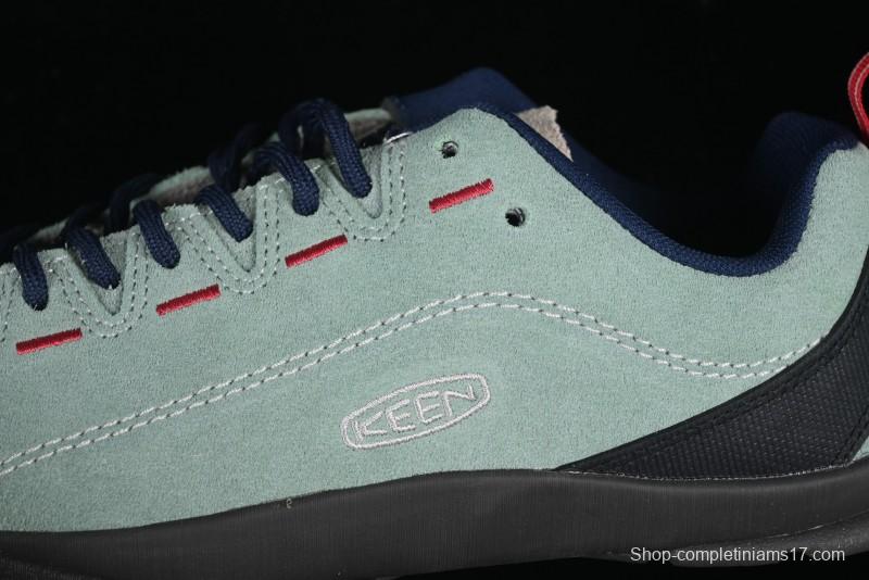 KEEN Jasper Lightweight Outdoor Adventure Shoes – Mint Green & Navy