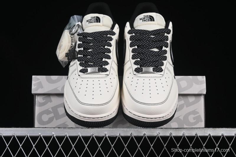 Nike Air Force 1 '07 Low The North Face x Comme des Garçons Black White Line Casual Sneakers - HH7518-050