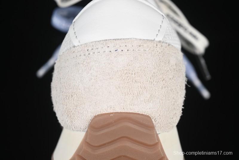 New Balance 237 Heritage Sneakers - Suede and Mesh in Muted Gray with Blue Accents