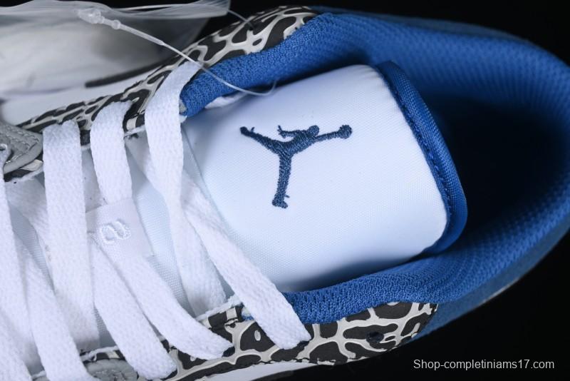 Nike Air Jordan 1 Low True Blue Retro Basketball Shoes - DM1199-140