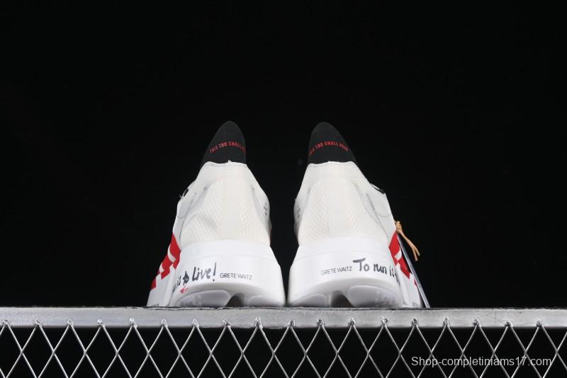 Adidas Lightstrike Pro Running Shoes - White/Red with Inspirational Design