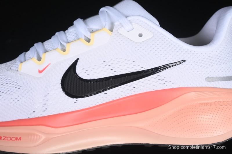 Nike Air Zoom Running Shoes - White/Coral Gradient