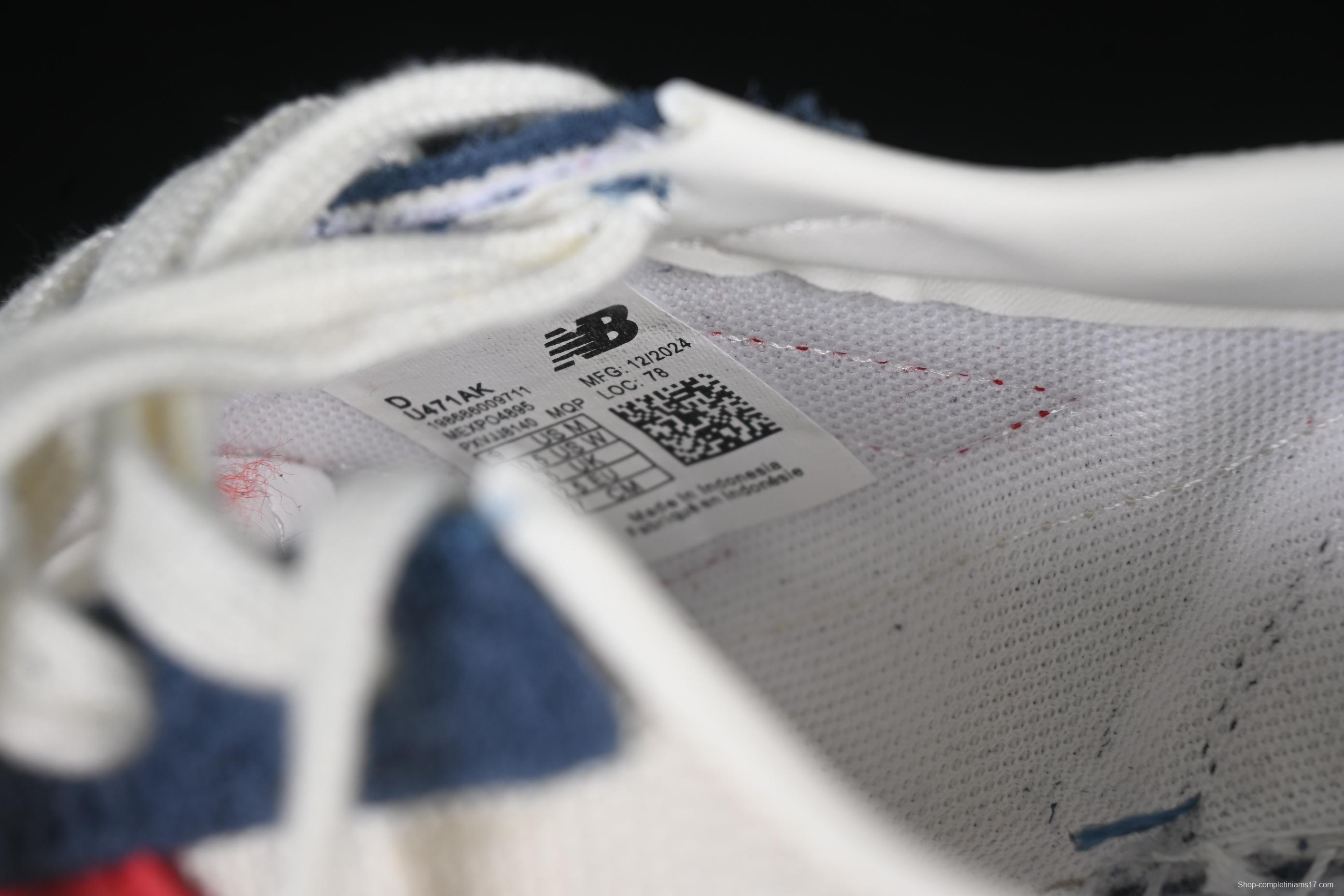 New Balance NB471 Series Fabric and Leather Casual Lifestyle Shoes - U471AK