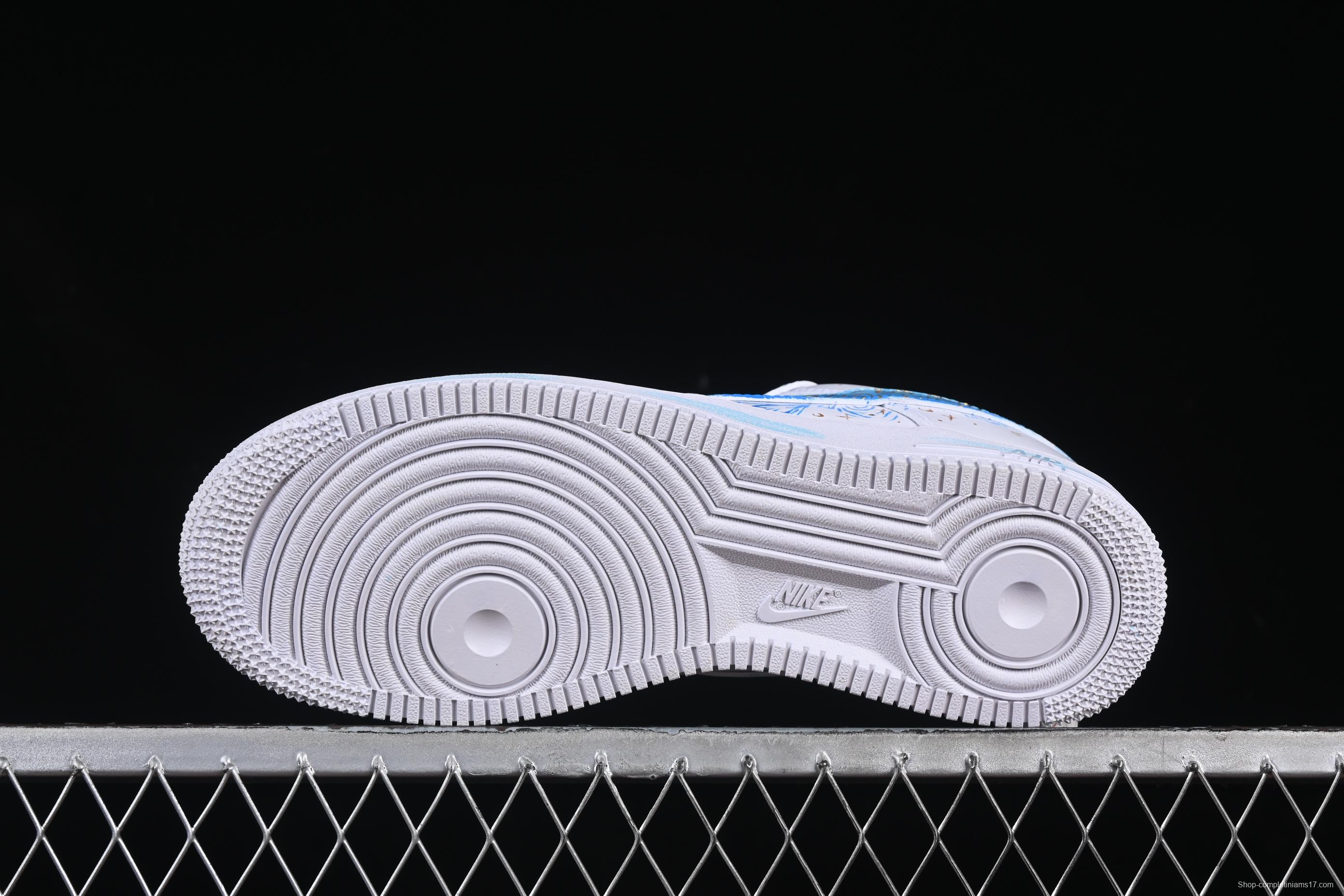 Nike Air Force 1'07 Low Custom Leather Casual Sneakers with Full-Length Air Cushion - LT0602-002