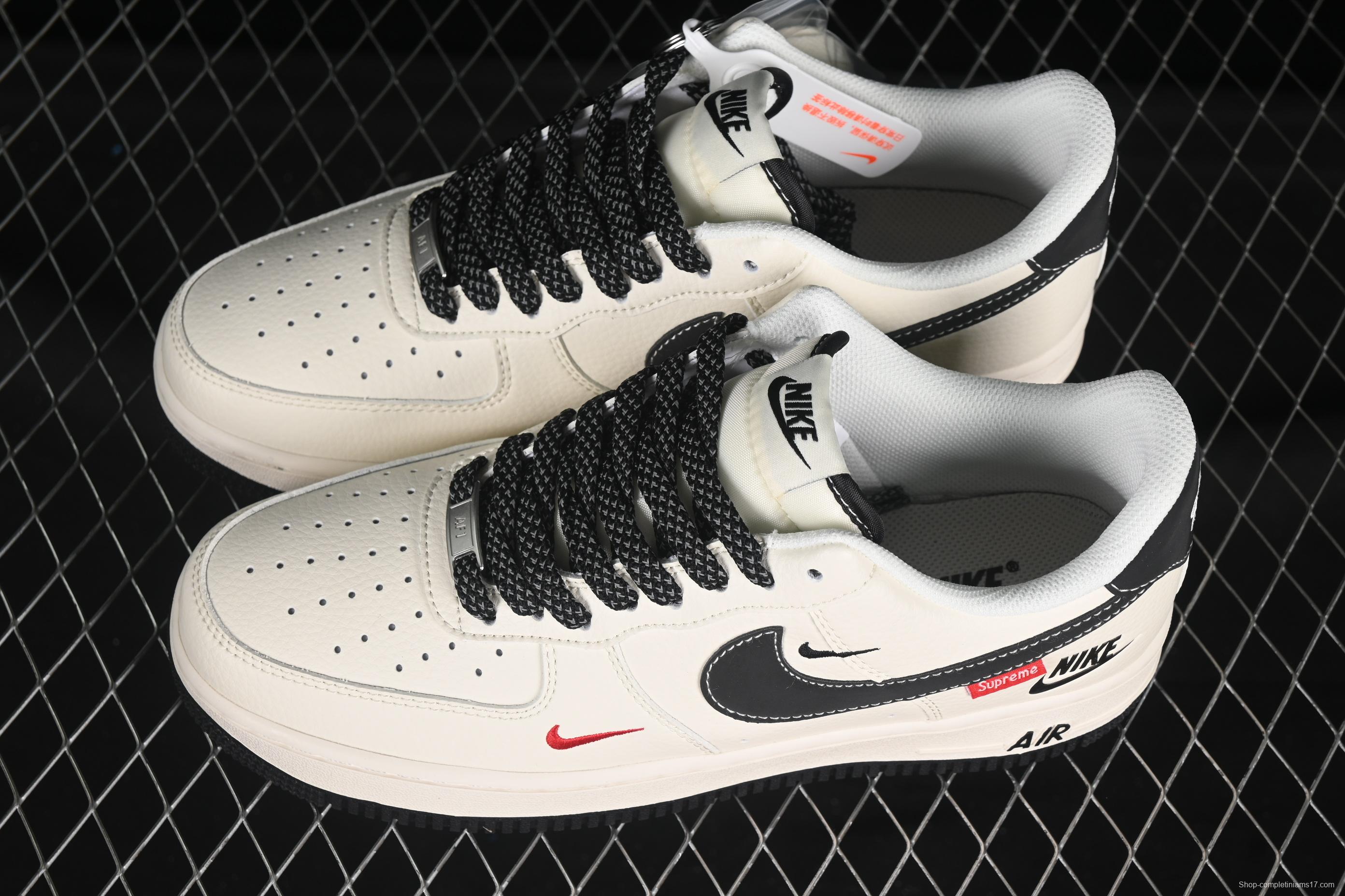 Nike Air Force 1 '07 Low Supreme Casual Sneakers with Full-Length Air Cushion - HH7518-038