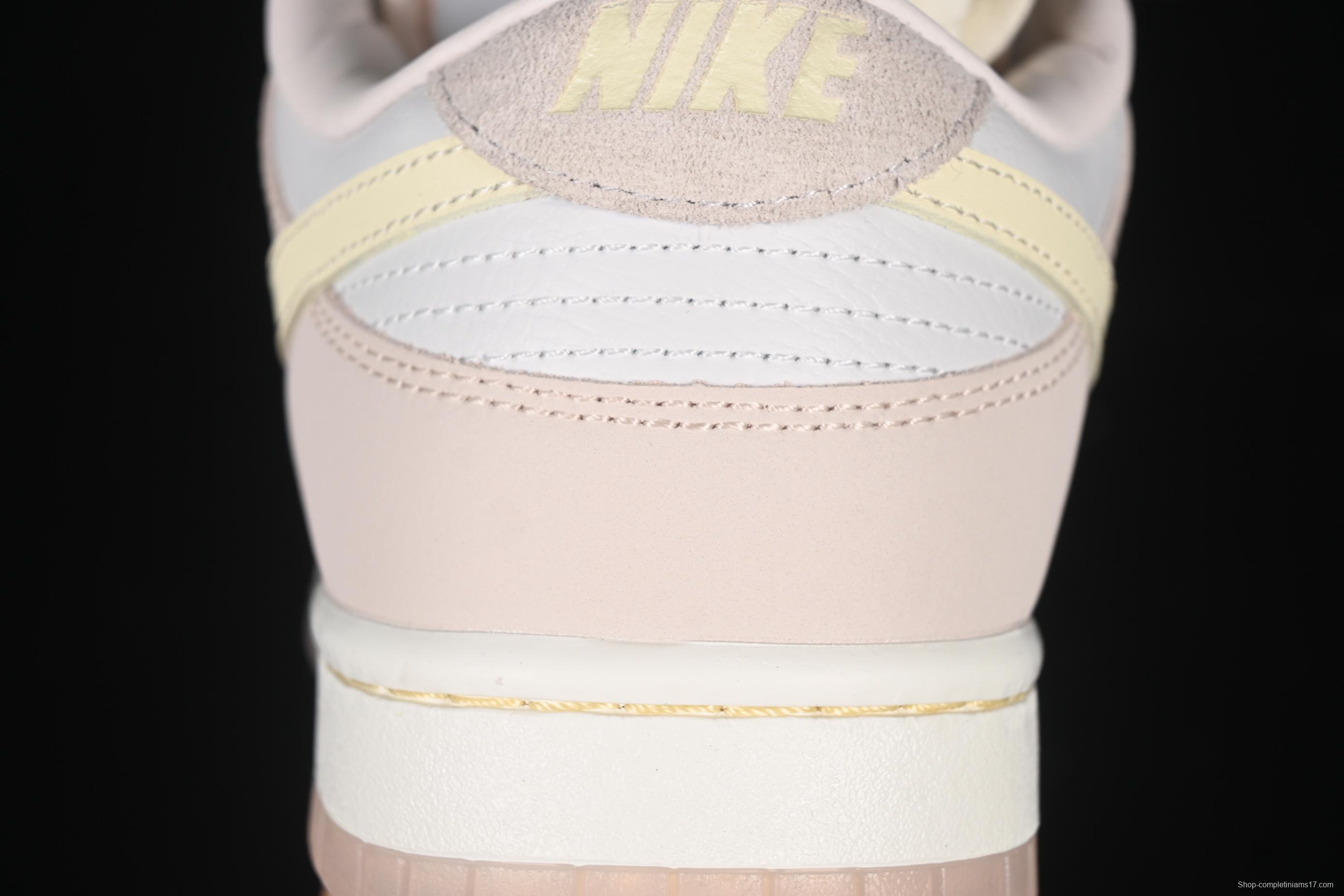 Nike SB Dunk Low White Light Pink SB Low-Top Casual Skate Shoes - FB7901-601