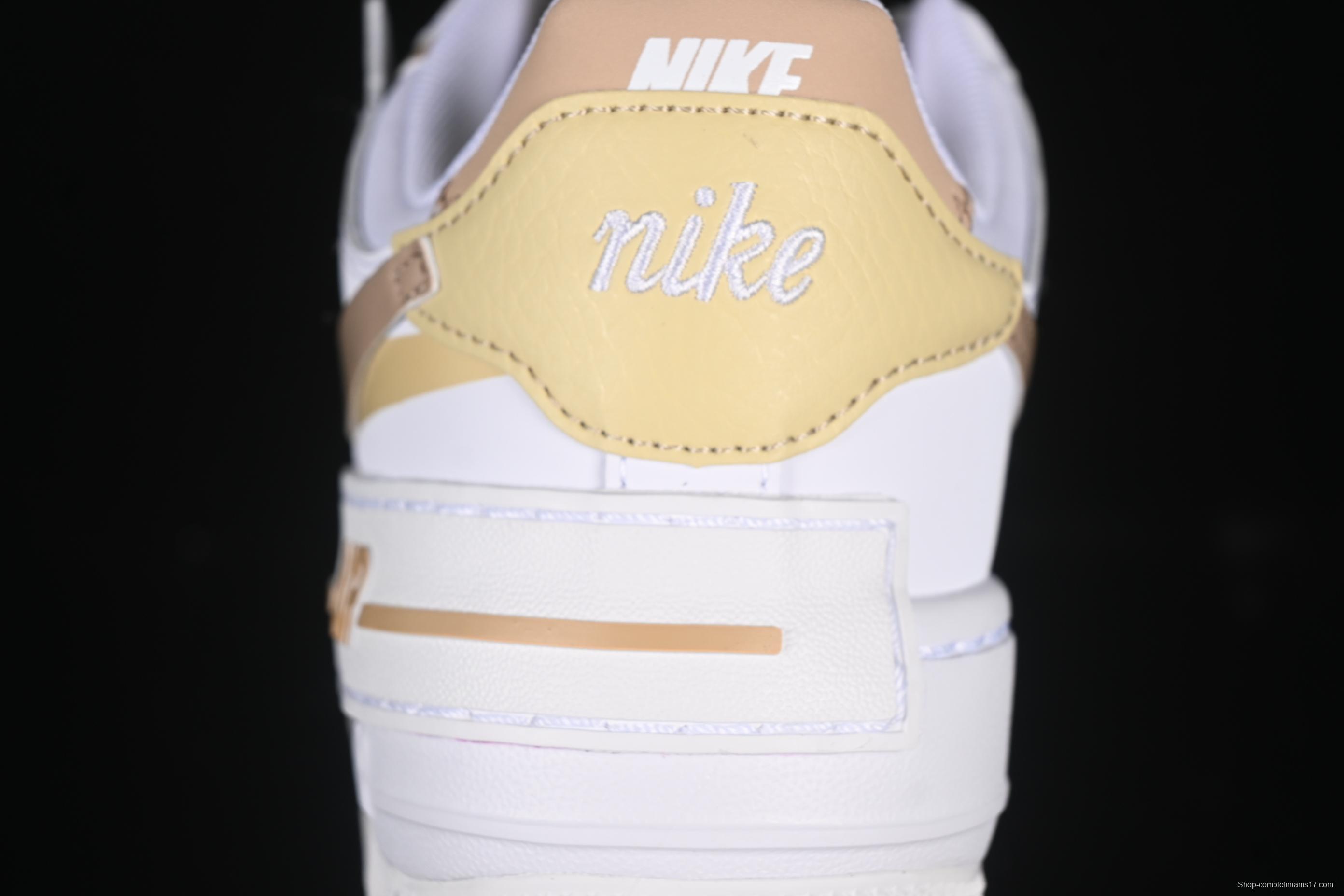 Nike Air Force 1 Shadow Low-Top Sneakers with Lightweight EVA Midsole and Anti-Slip RB Rubber Outsole - DZ1847-111