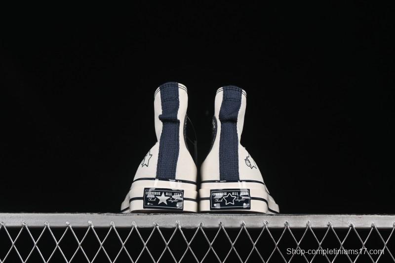 Converse Chuck Taylor All Star 1970s High Top Canvas Sneakers with Noritake Hand-Drawn Elements - A15787C