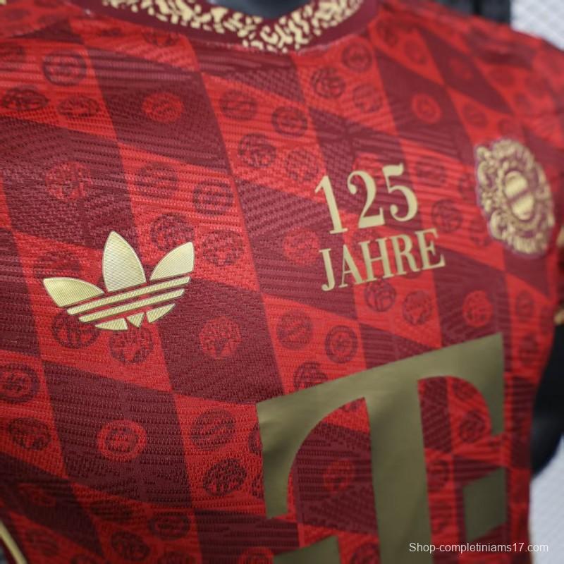 Player Version 25/26 Bayern Munich 125Th Anniversary Red Jersey