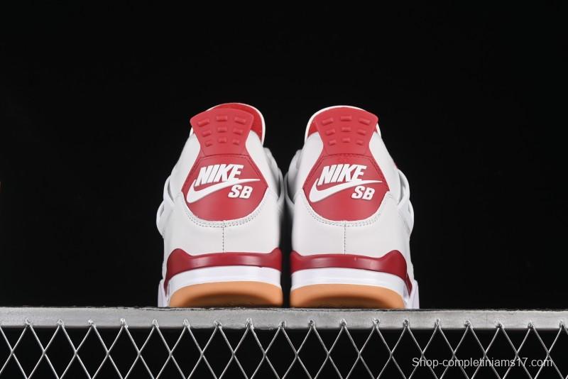 Nike SB x Air Jordan 4 OG "Varsity Red" Retro Basketball Shoes - DR5415-106