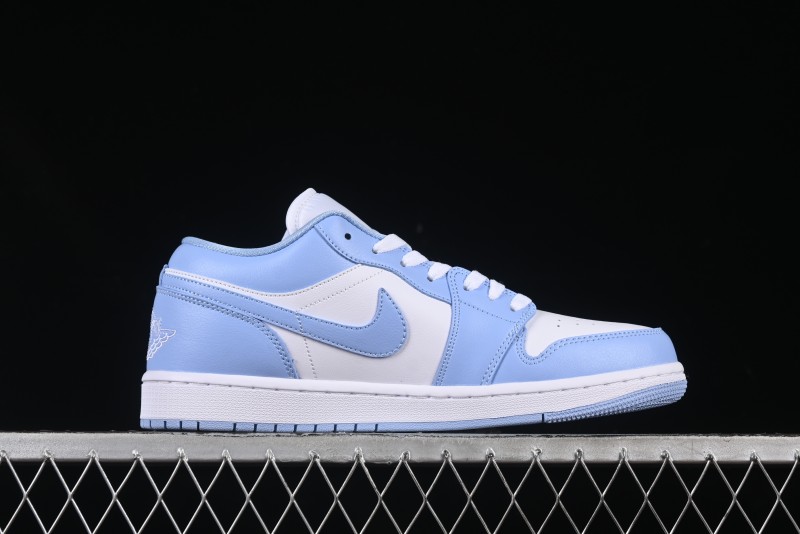 Nike Air Jordan 1 Low AJ1 White Blue Casual Sneakers - DC0774-142