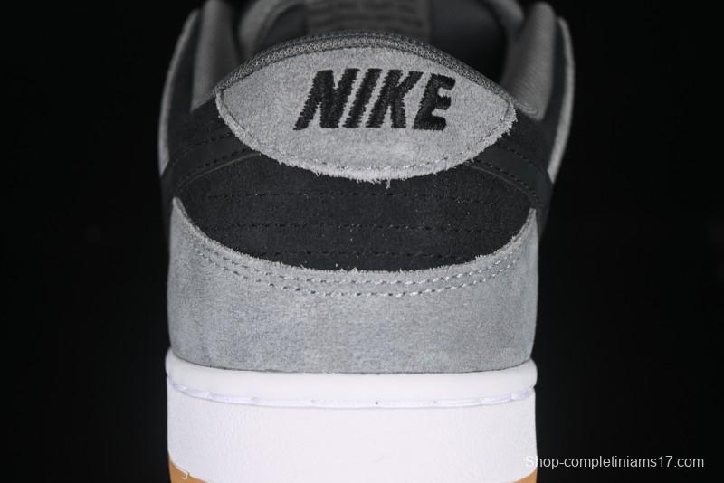 Nike SB Dunk Low Black Grey Low-Top Casual Skate Shoes - HF3063-001