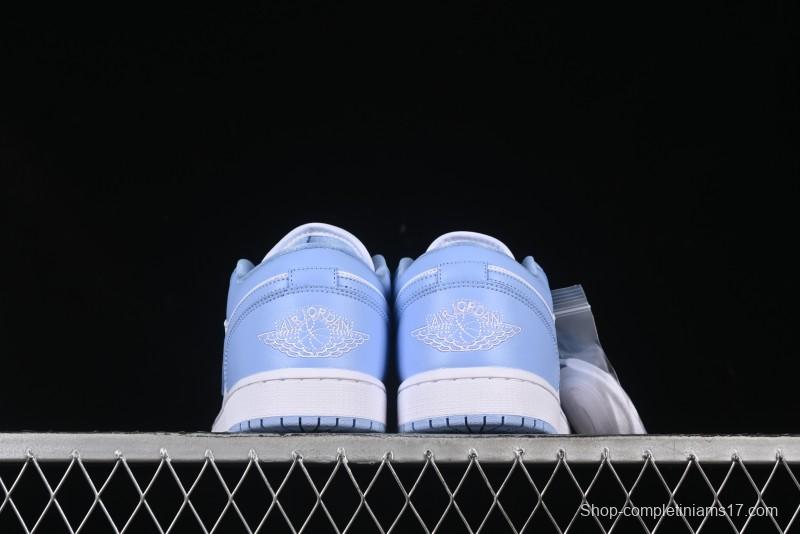 Nike Air Jordan 1 Low AJ1 White Blue Casual Sneakers - DC0774-142