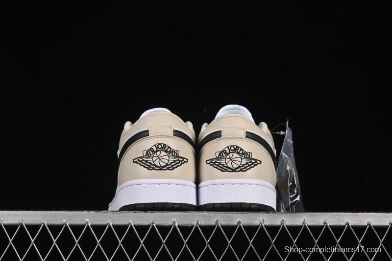 Nike Air Jordan 1 Low AJ1 Cream White Low-Top Casual Sneakers - 553558-153