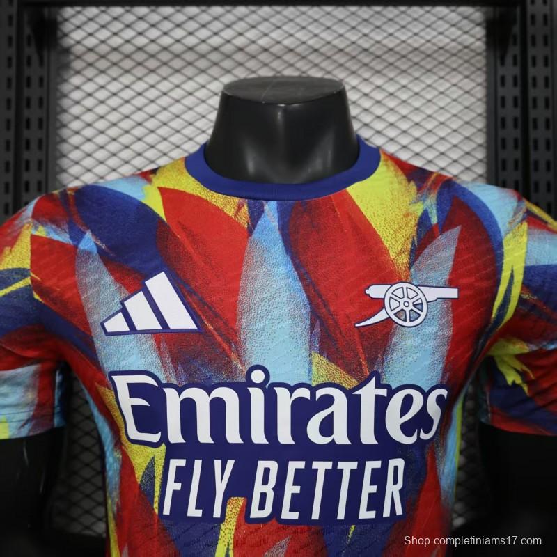 Player Version 25/26 Arsenal Multicolor Abstract Art Pattern Jersey