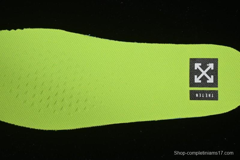 Nike Off White x Air Force 1 Low OW Collaboration Transparent Yellow Sneakers - AO4606-700