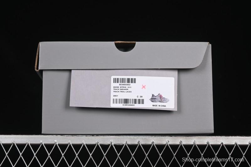 Balenciaga Track Sneaker Tess s.Gomma Res BI ALV/TIS EFF NUBUK/TIS E Waterproof Running Shoes - WTRHK1013