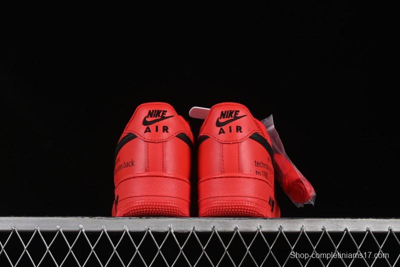 Nike Air Force 1'07 Low Watermelon Red Casual Sneakers with Full-Length Air Cushion - FD7039-600