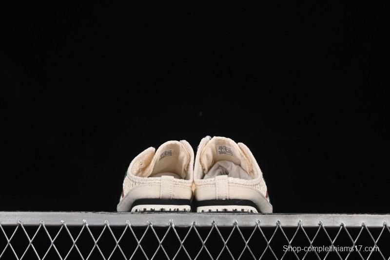 Onitsuka Tiger Mexico 66 Sabot Slip-On Sneakers with Breathable Mesh Upper - 1183C123-103