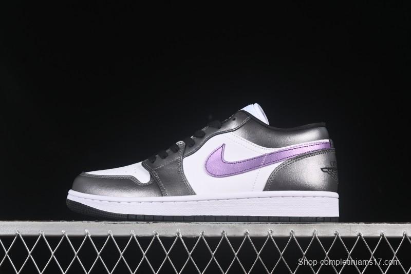 Nike Air Jordan 1 Low AJ1 Dark Purple Low-Top Casual Lifestyle Sneakers - HJ5910-105