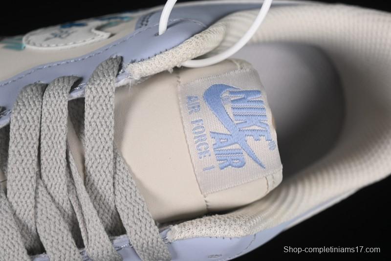 Nike Air Force 1'07 Low "Blue Star Love" 520 Series Limited Edition Casual Sneakers - DB3301-991