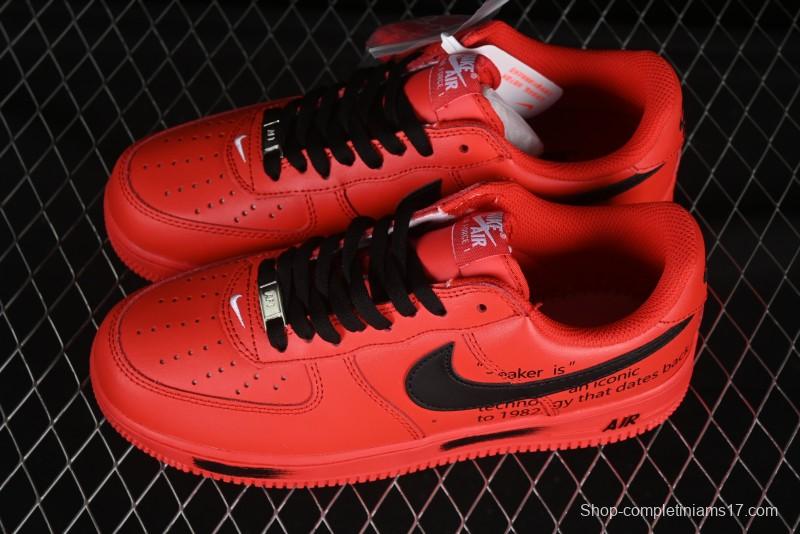 Nike Air Force 1'07 Low Watermelon Red Casual Sneakers with Full-Length Air Cushion - FD7039-600